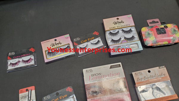 Lot Of Assorted Cosmetics And Beauty Care 80Pcs (Mostly Eyelashes)