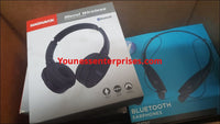 Shopify Auction Lot Of Magnavox And Vibitar Bluetooth Head/Earphones 15Pcs (Magnavox Headphones -