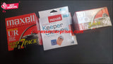 Shopify Auction Lot Of Maxell Cd Keeper Sleeves(35Packs) And Audio Cassettes(8Packs) 43Packs