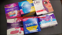 Shopify Auction Lot Of Assorted Pads And Tampons 64Packs-746424-491786