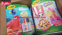 Shopify Auction Lot Of Crayola Finding Dory And Shopkins Coloring Books 71Pcs-1056487-754341